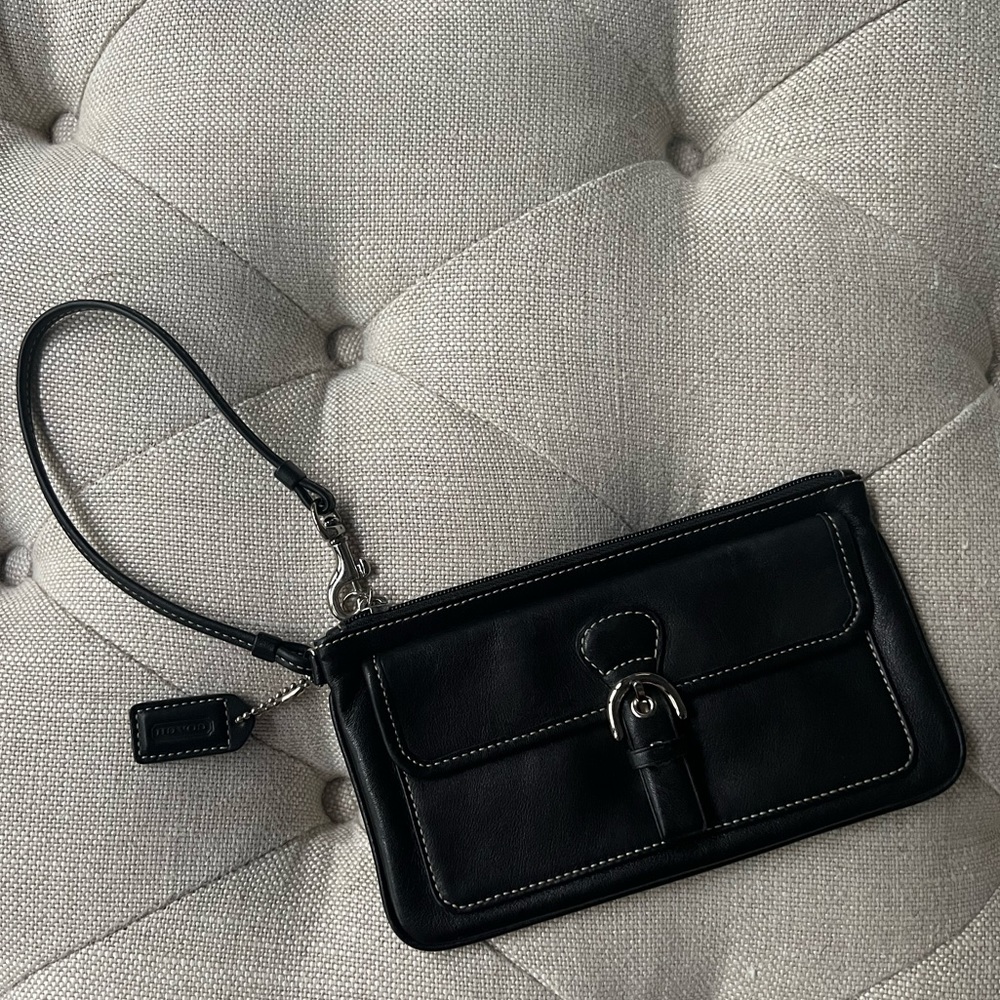 Black Coach wristlet